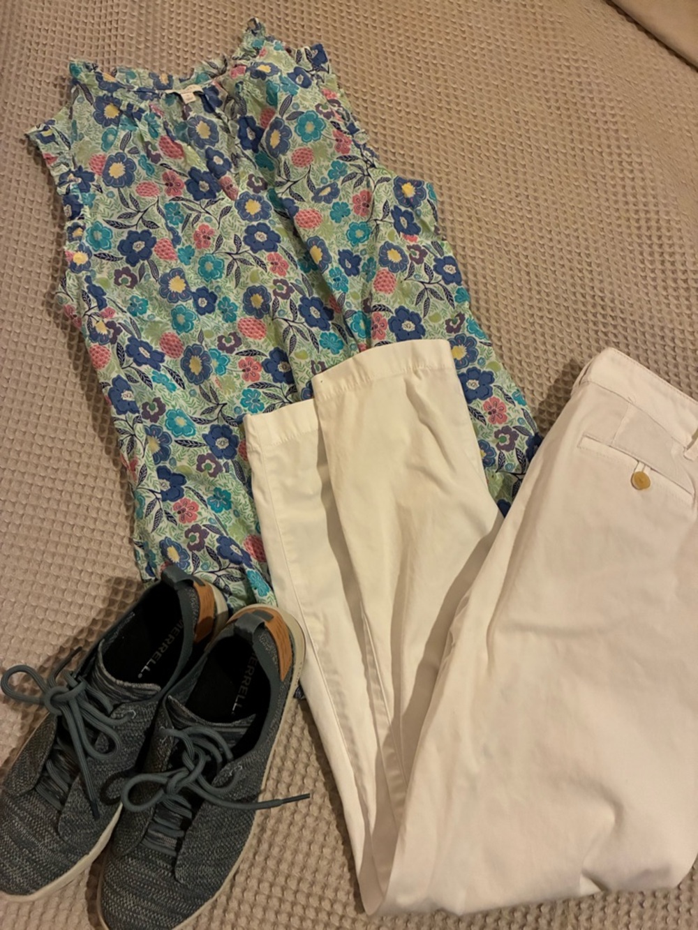 Talbots White Weekend Chino Pants, 2P - Picture 5 of 7